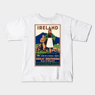 Vintage Travel - Ireland Kids T-Shirt